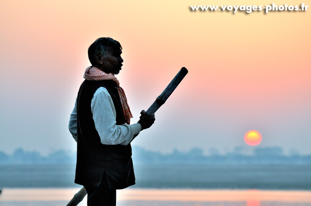 Coucher de soleil en Inde