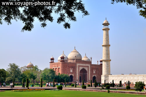 Taj Mahal vue de l'extrieur