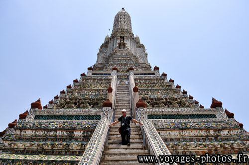 Escalier du temple Wat Arun