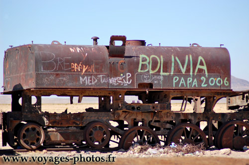 Anicienne motrice de Uyuni