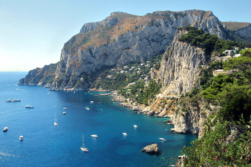 Ile de Capri- Les falaises de Capri