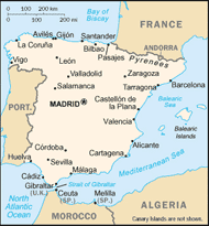 Map - Espagne