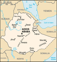 carte - Ethiopie