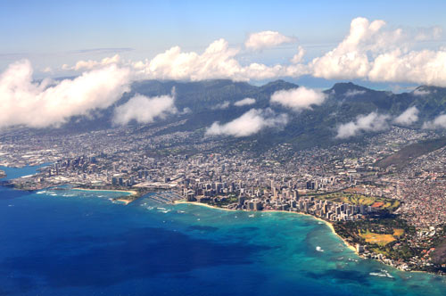 Honolulu vue du ciel