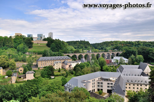 Vue panoramique de la ville de Luxembourg