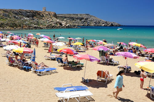 Plage de Golden Bay - Ile de Malte