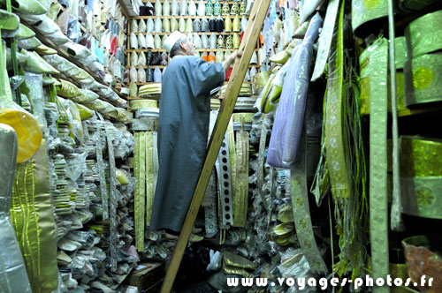 Marchand de tissu de Meknes