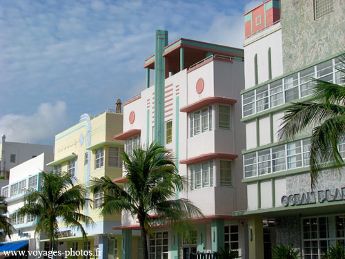 Ocean Drive - Art deco Hotel - USA