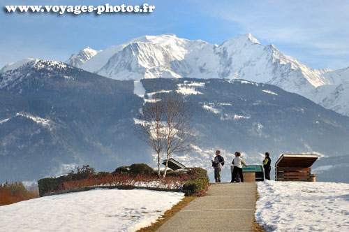 Touriste aux Mont Blanc