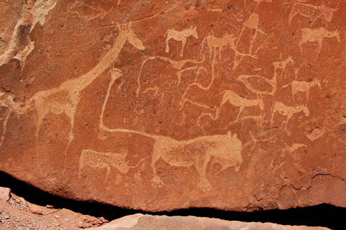 Twyfelfontein - Peinture