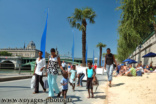 Paris-Plage - Quai de la seine rive droite