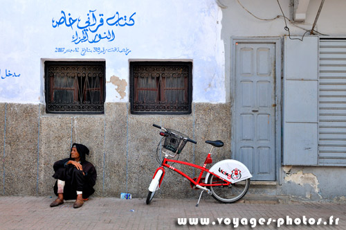 Le vlo rouge de Rabat