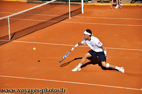 Fabio FOGNINI monte au filet