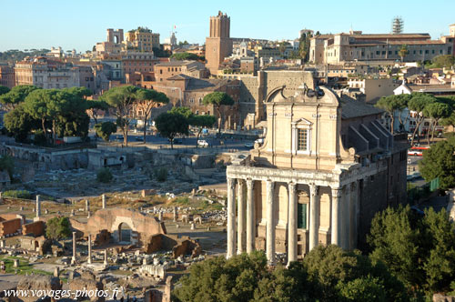 vue du forum de Rome 