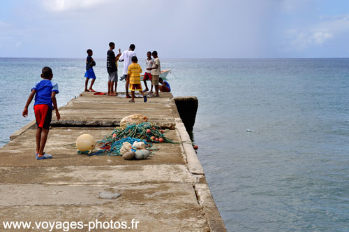 Enfants dans caraibes