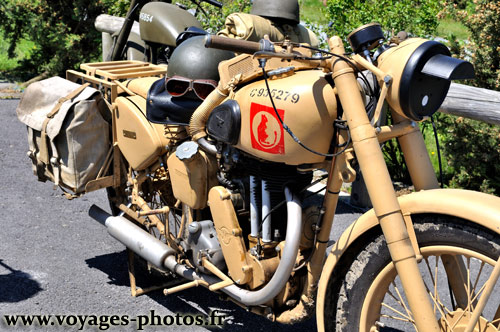 Moto de collection du dbarquement